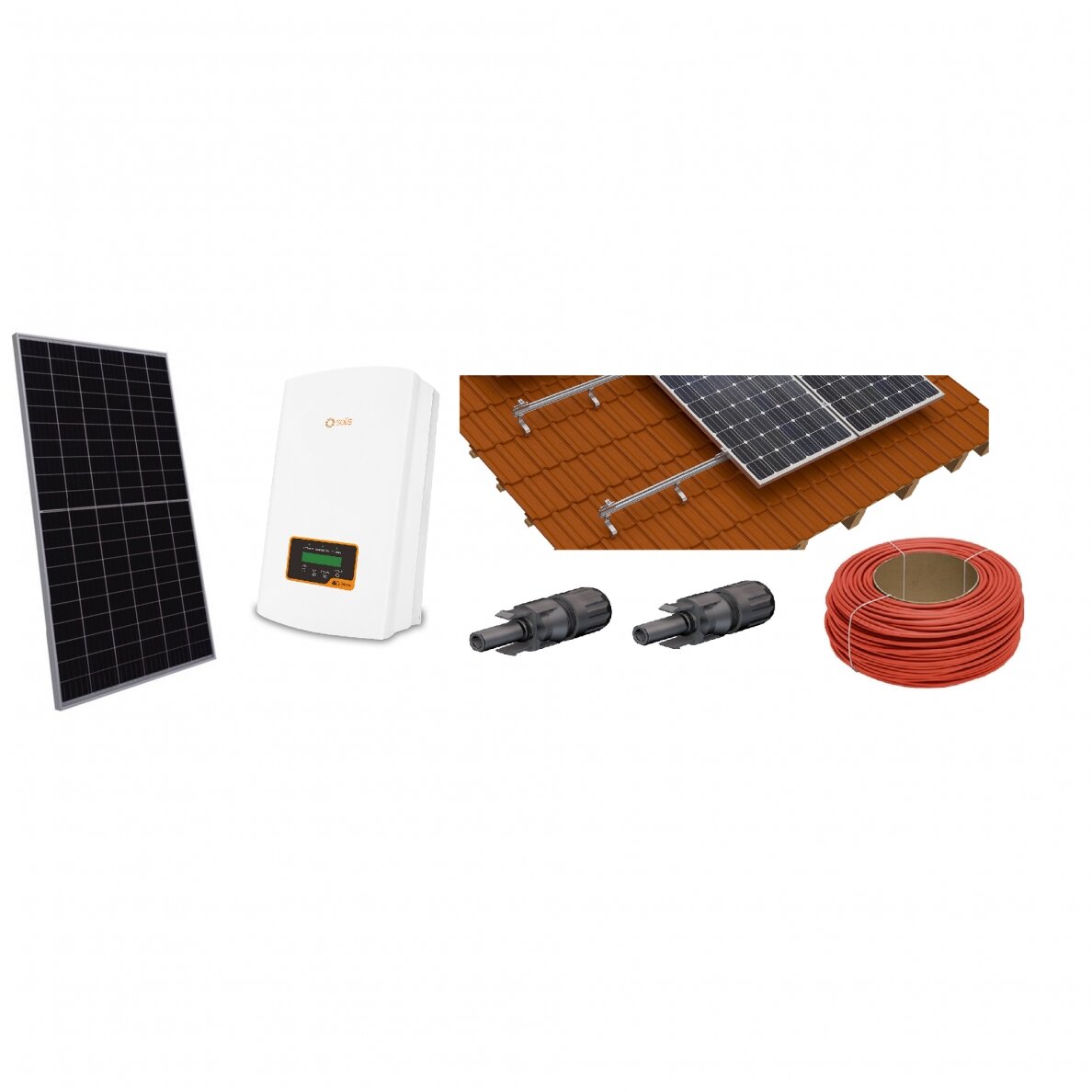 4kW saulės elektrinė, vienfazė 4kW saulės elektrinė, vienfazė