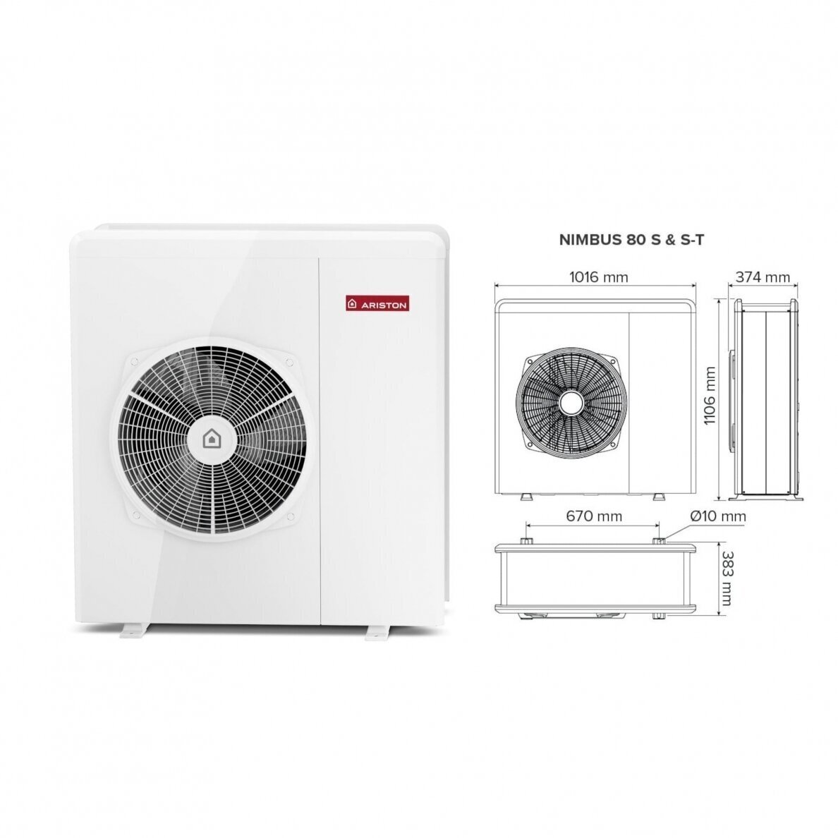 Ariston Nimbus Compact 35 S тепловой насос 6кВт 2 Ariston Nimbus Compact 35 S тепловой насос 6кВт 2