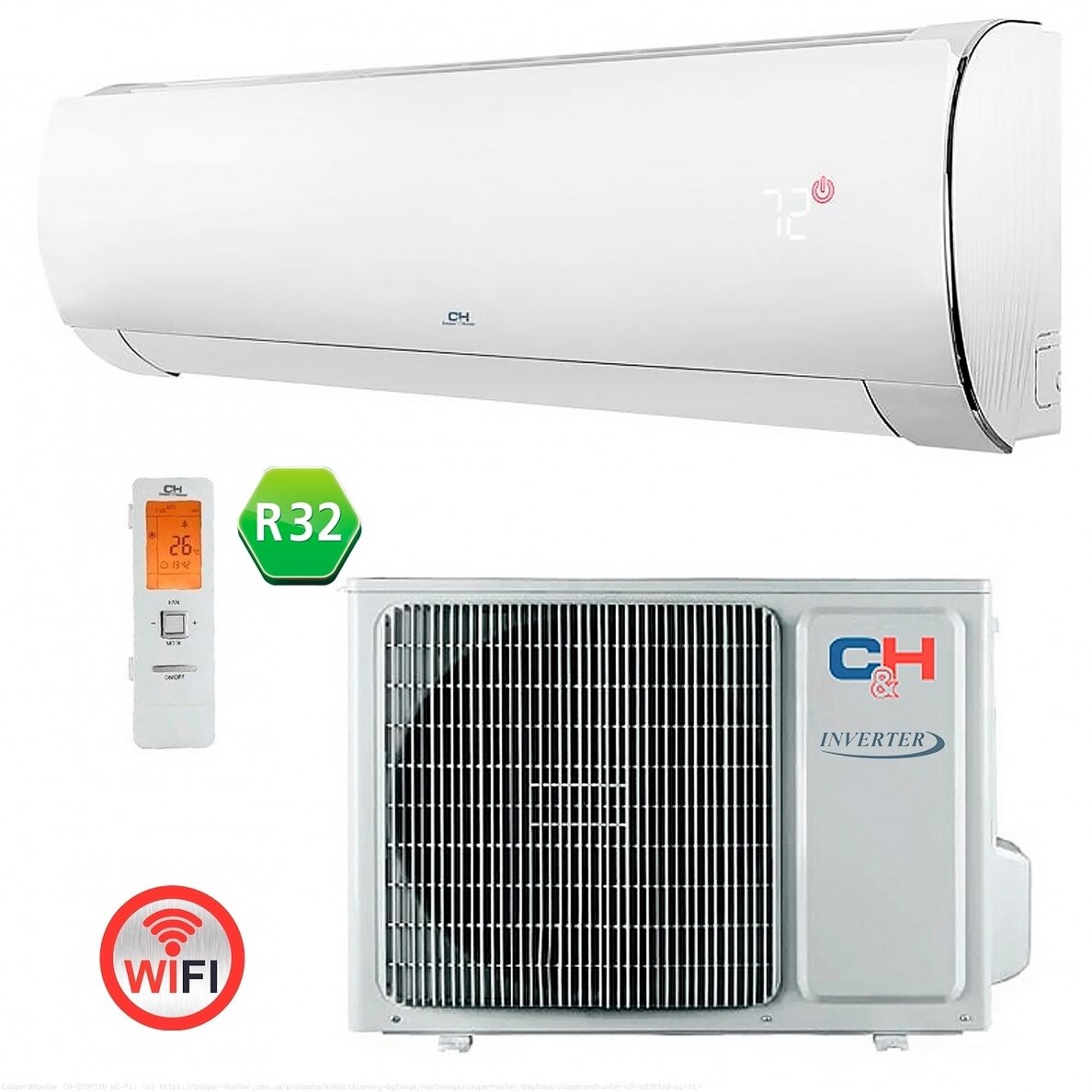 Soojuspump Cooper&Hunter CH-S18FTXD Daytona 5.2/5.3kW Soojuspump Cooper&Hunter CH-S18FTXD Daytona 5.2/5.3kW