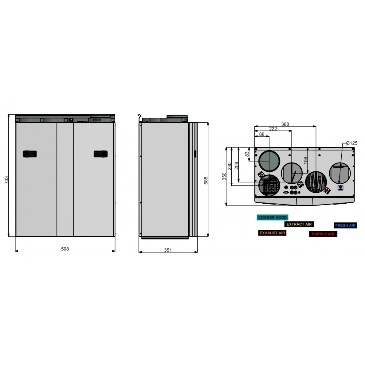 Ensy AHU-200H рекуператор 260 м3/ч. 1 Ensy AHU-200H рекуператор 260 м3/ч. 1