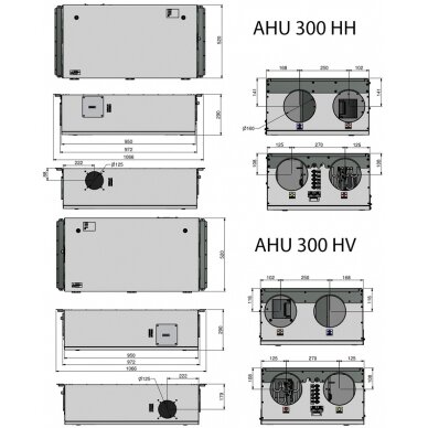 Ensy AHU-300HH rekuperaator 265 m3/h. 1 Ensy AHU-300HH rekuperaator 265 m3/h. 1