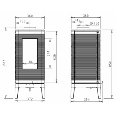Invicta IWAKI, антрацит 7кВт 2 Invicta IWAKI, антрацит 7кВт 2