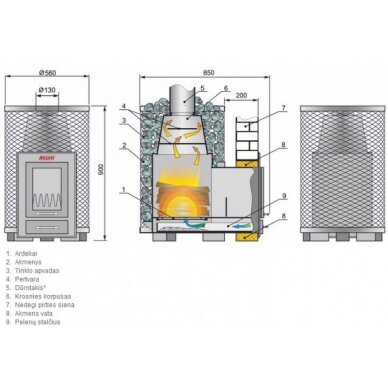 Kalvis PR5-S печь для сауны 4 Kalvis PR5-S печь для сауны 4