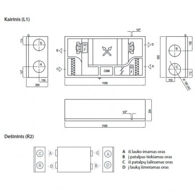Komfovent Domekt CF 150 F C6M rekuperaator 2 Komfovent Domekt CF 150 F C6M rekuperaator 2