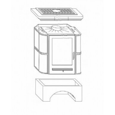 ABX BAVARIA K BORDO 6 ahi, keraamilise viimistlusega, 9 kW 2 ABX BAVARIA K BORDO 6 ahi, keraamilise viimistlusega, 9 kW 2