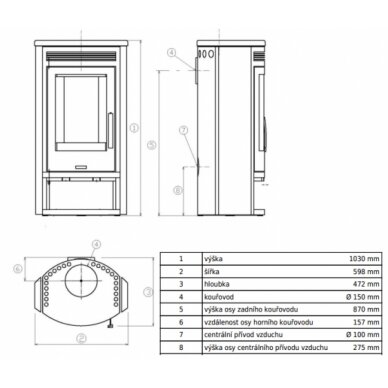 ABX ARKTIS 6 ahi, roostevabast terasest viimistlus, 6,5 kW 1 ABX ARKTIS 6 ahi, roostevabast terasest viimistlus, 6,5 kW 1