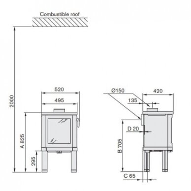 Печь NIBE Contura 52T 1 Печь NIBE Contura 52T 1