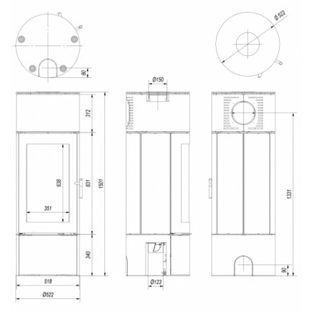 Печь KRATKI Antares 10кВт 5 Печь KRATKI Antares 10кВт 5