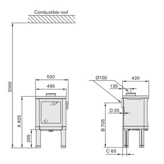Печь NIBE Contura 52T 1 Печь NIBE Contura 52T 1