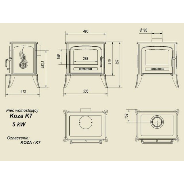 Печь Kratki K7 3