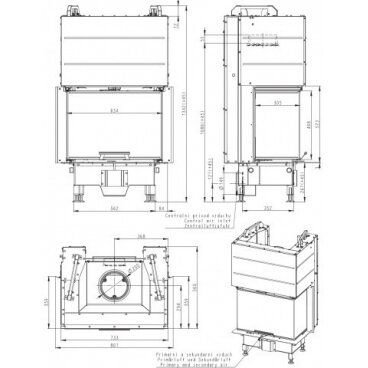 Romotop KV HEAT HC3LH21 подъемные дверки, 8кВт 1 Romotop KV HEAT HC3LH21 подъемные дверки, 8кВт 1