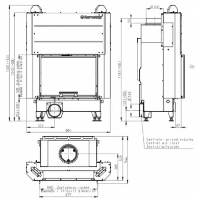 Romotop KV HEAT H3LE01 подъемные дверки, 8кВт 1 Romotop KV HEAT H3LE01 подъемные дверки, 8кВт 1