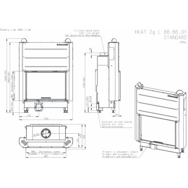 Romotop KV HEAT H3LJ01 tõstetava uksega, 10 kW 1