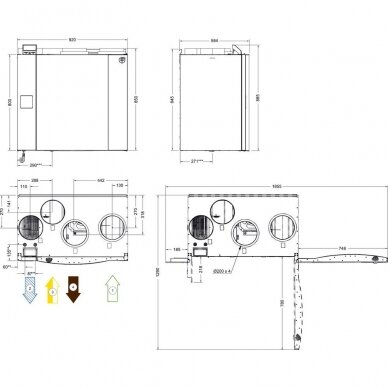 Rekuperaator SystemAir SAVE VTR 500 1,7 kW rootorsoojusvahetiga 1 Rekuperaator SystemAir SAVE VTR 500 1,7 kW rootorsoojusvahetiga 1