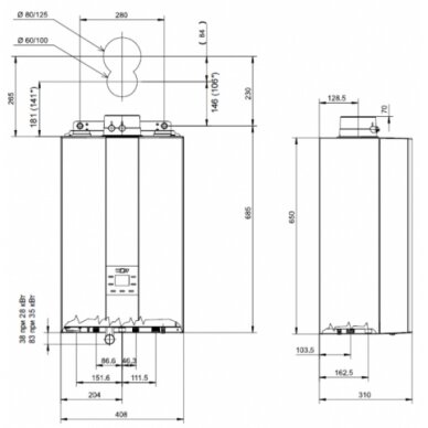 Wolf FGB 35 (35 kW) riputatav kondensatsioonikatel 1