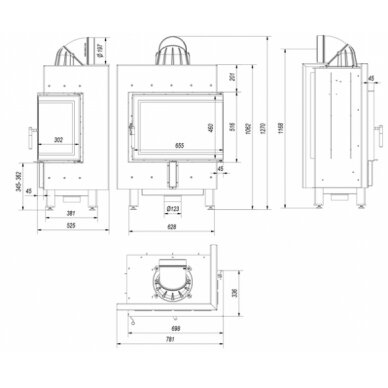 Kaminasüdamik Kratki Lucy/P//LBS, 12 kW 4