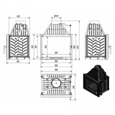 Kaminasüdamik Kratki Zuzia 16 kW DECO 1 Kaminasüdamik Kratki Zuzia 16 kW DECO 1